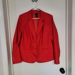 bright red womens blazer - size 20.